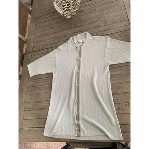 Giorgio Armani Vintage Knit T Shirt Polo Size M